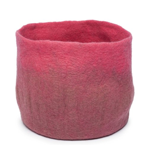 Calebasse en feutre XL - vieux rose